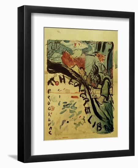 Projet du Programme Pour le 'Théâtre Libre' (Design for Programme of 'Théâtre Libre'), c.1890-91-Edouard Vuillard-Framed Giclee Print