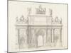Projet pour l'arc de triomphe de la rue Saint-Antoine à Paris-Charles Le Brun-Mounted Giclee Print