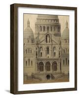 Projet pour l'église du Sacré-Coeur, élévation sud-Paul Abadie-Framed Giclee Print