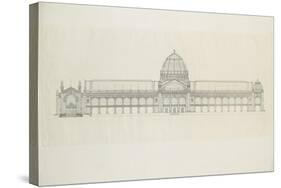 Projet pour l'Exposition universelle de 1889 : état définitif de la façade sur l'Avenue de la-Jean-Camille Formigé-Stretched Canvas