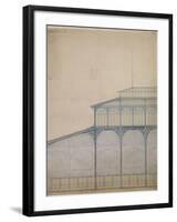 Projet pour la construction des Halles Centrales de Paris-Victor Baltard-Framed Giclee Print