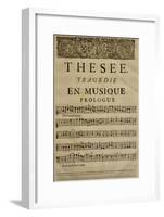 Prologue of Theseus, Tragedy in Music by Jean-Baptiste Lully-null-Framed Giclee Print