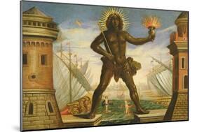 Prologue: the Harbour with the Colossus of Rhodes-Giacomo Torelli-Mounted Giclee Print