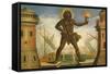 Prologue: the Harbour with the Colossus of Rhodes-Giacomo Torelli-Framed Stretched Canvas