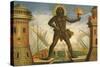 Prologue: the Harbour with the Colossus of Rhodes-Giacomo Torelli-Stretched Canvas