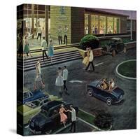 "Prom Dates in Parking Lot," May 19, 1962-Ben Kimberly Prins-Stretched Canvas