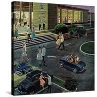 "Prom Dates in Parking Lot," May 19, 1962-Ben Kimberly Prins-Stretched Canvas