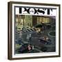 "Prom Dates in Parking Lot," Saturday Evening Post Cover, May 19, 1962-Ben Kimberly Prins-Framed Giclee Print