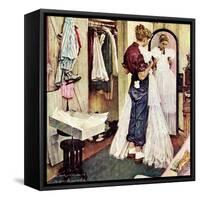 "Prom Dress", March 19,1949-Norman Rockwell-Framed Stretched Canvas