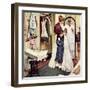 "Prom Dress", March 19,1949-Norman Rockwell-Framed Premium Giclee Print