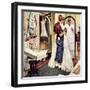 "Prom Dress", March 19,1949-Norman Rockwell-Framed Premium Giclee Print