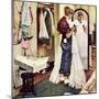 "Prom Dress", March 19,1949-Norman Rockwell-Mounted Premium Giclee Print