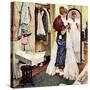 "Prom Dress", March 19,1949-Norman Rockwell-Stretched Canvas