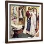 "Prom Dress", March 19,1949-Norman Rockwell-Framed Giclee Print