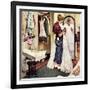 "Prom Dress", March 19,1949-Norman Rockwell-Framed Giclee Print