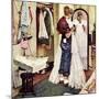 "Prom Dress", March 19,1949-Norman Rockwell-Mounted Giclee Print