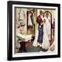 "Prom Dress", March 19,1949-Norman Rockwell-Framed Giclee Print