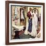 "Prom Dress", March 19,1949-Norman Rockwell-Framed Giclee Print