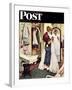 "Prom Dress" Saturday Evening Post Cover, March 19,1949-Norman Rockwell-Framed Giclee Print