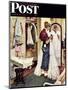 "Prom Dress" Saturday Evening Post Cover, March 19,1949-Norman Rockwell-Mounted Giclee Print