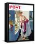 "Prom Momento" Saturday Evening Post Cover, October 29, 1955-M. Coburn Whitmore-Framed Stretched Canvas