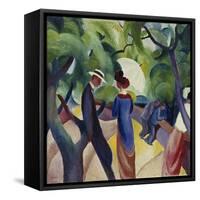 Promenade, 1913-Auguste Macke-Framed Stretched Canvas