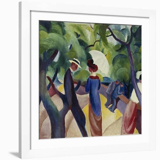 Promenade, 1913-Auguste Macke-Framed Giclee Print