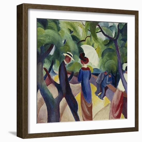 Promenade, 1913-Auguste Macke-Framed Giclee Print