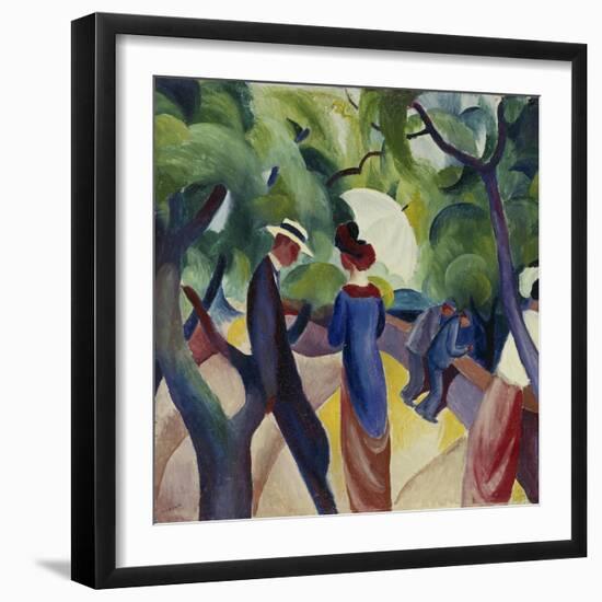 Promenade, 1913-Auguste Macke-Framed Giclee Print