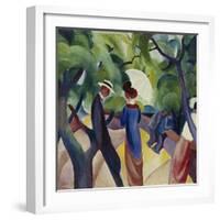 Promenade, 1913-Auguste Macke-Framed Giclee Print