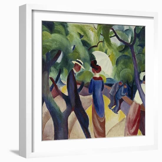 Promenade, 1913-Auguste Macke-Framed Giclee Print