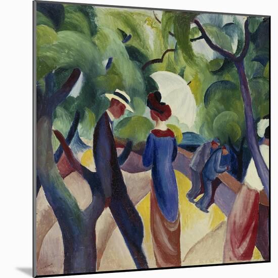 Promenade, 1913-Auguste Macke-Mounted Giclee Print