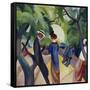 Promenade, 1913-Auguste Macke-Framed Stretched Canvas
