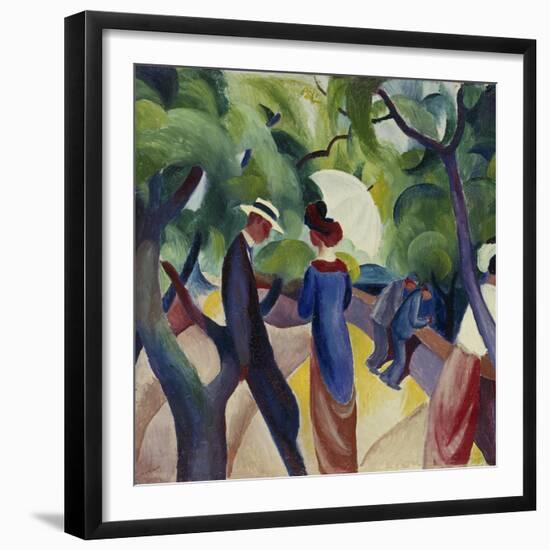 Promenade, 1913-Auguste Macke-Framed Giclee Print