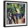 Promenade, 1913-Auguste Macke-Framed Giclee Print