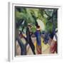 Promenade, 1913-Auguste Macke-Framed Giclee Print