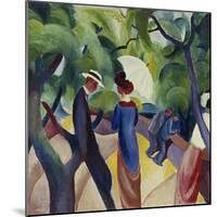 Promenade, 1913-Auguste Macke-Mounted Giclee Print