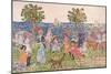 Promenade, 1914/15-Maurice Brazil Prendergast-Mounted Giclee Print