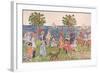 Promenade, 1914/15-Maurice Brazil Prendergast-Framed Giclee Print