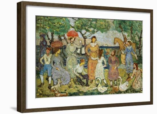 Promenade #2-Maurice Brazil Prendergast-Framed Giclee Print