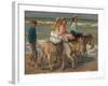 Promenade a Dos D'ane  (Donkey Riding) Peinture D'isaac Israels (1865-1934) - 1898-1901 - Oil on C-Isaac Israels-Framed Giclee Print