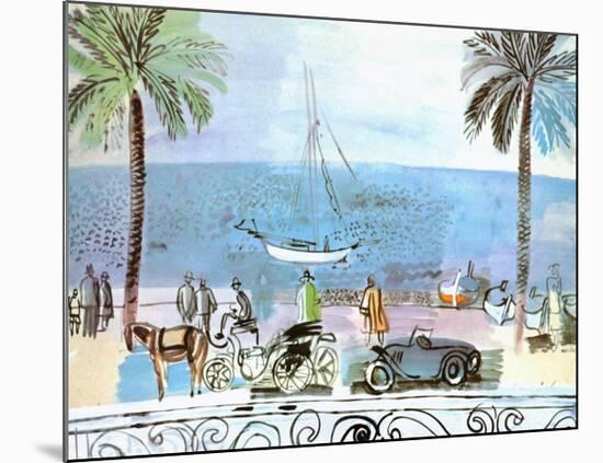 Promenade a Nice-Raoul Dufy-Mounted Art Print