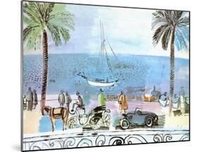 Promenade a Nice-Raoul Dufy-Mounted Art Print