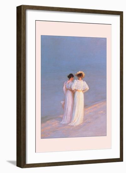 Promenade a Skagen-Peder Severin Kröyer-Framed Art Print