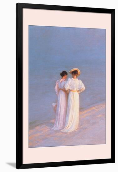 Promenade a Skagen-Peder Severin Kröyer-Framed Art Print