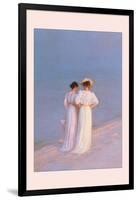 Promenade a Skagen-Peder Severin Kröyer-Framed Art Print