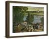 Promenade Along the Volga, 1909-Boris Kustodiev-Framed Art Print