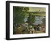 Promenade Along the Volga, 1909-Boris Kustodiev-Framed Art Print