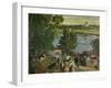 Promenade Along the Volga, 1909-Boris Kustodiev-Framed Art Print