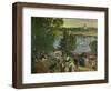 Promenade Along the Volga, 1909-Boris Kustodiev-Framed Art Print